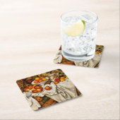 ポール・セザンヌ・リンゴ・オレンジ印象派 スクエアペーパーコースター (インサイチュ)