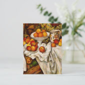 ポール・セザンヌ・リンゴ・オレンジ印象派 ポストカード (スタンド正面)