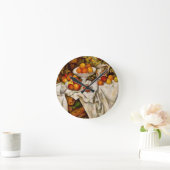 ポール・セザンヌ・リンゴ・オレンジ印象派 ラウンド壁時計 (ホーム)