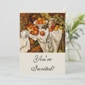 ポール・セザンヌ・リンゴ・オレンジ印象派 招待状 (スタンド正面)