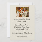 ポール・セザンヌ・リンゴ・オレンジ印象派 招待状 (裏面)