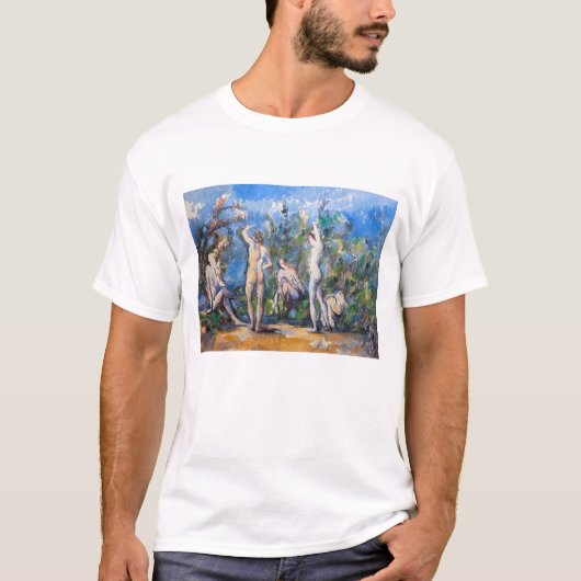 ポール・セザンヌ「五人の水浴びする人々」 Tシャツ (正面)