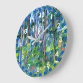 ポール·セザンヌ:『森の中』、絵画セザンヌ ラージ壁時計 (傾斜)