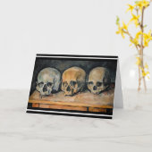 ポール・セザンヌ - 死の骨 カード (黄色い花)