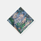ポール・セザンヌ - 水浴の群れ スタンダードカクテルナプキン (角)