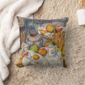 ポール・セザンヌ - 籠のある静物 クッション (ブランケット)