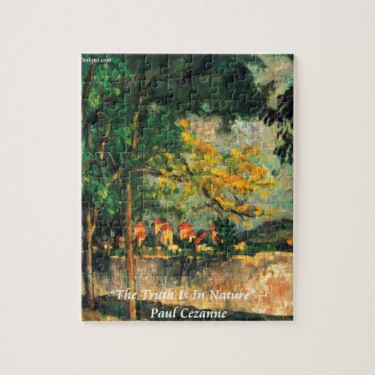 ポール・セザンヌ 自然の絵画と名言 ジグソーパズル (縦)