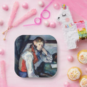 ポール・セザンヌ - 赤いベストの少年 ペーパープレート (パーティー)