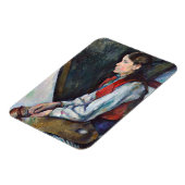 ポール・セザンヌ - 赤いベストの少年 マグネット (左側)