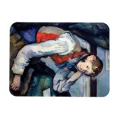 ポール・セザンヌ - 赤いベストの少年 マグネット (横)
