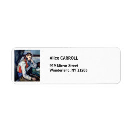 ポール・セザンヌ - 赤いベストの少年 ラベル