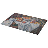 ポール・セザンヌ – 静物詩、リンゴ、オレンジ カッティングボード (角)