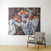 ポール・セザンヌ – 静物詩、リンゴ、オレンジ タペストリー (インサイチュ(横))