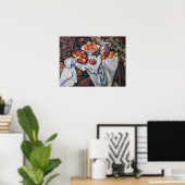 ポール・セザンヌ – 静物詩、リンゴ、オレンジ ポスター (ホームオフィス)