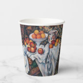 ポール・セザンヌ – 静物詩、リンゴ、オレンジ 紙コップ (裏面)