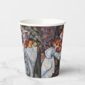 ポール・セザンヌ – 静物詩、リンゴ、オレンジ 紙コップ (左)