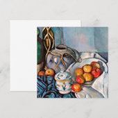 ポール・セザンヌ - 静物(リンゴ) 招待状 (正面/裏面)