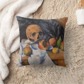 ポール・セザンヌ - 頭蓋骨のある静物 クッション (ブランケット)