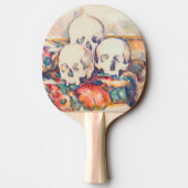 ポール・セザンヌ - 3つの頭蓋骨の水彩画 卓球ラケット (裏面)