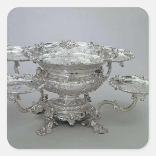 ポール・デ・ラメーリーによる新改築センターピース, 1743 スクエアシール (正面)