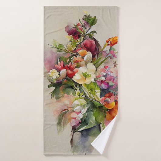ポール・ド・ロンプルの美しい花 バスタオルセット (バスタオル)