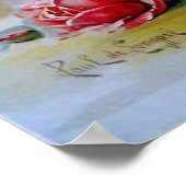 ポール・ド・ロンプレの静物画「ヴィンテージ・ローズ」 , Paul De Longpre ポスター (角)