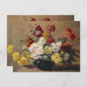 ポール・ビバ・ヴィンテージ・アスターが花瓶に ポストカード (正面/裏面)