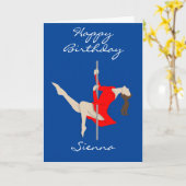 ポール・フィットネス カード (黄色い花)