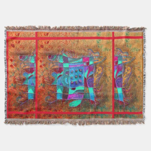 ポール・ブイチブランケット『琥珀のオープニング』 スローブランケット (正面)