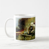 ポール・ヘレウが妻と一緒に写生するコーヒーマグ コーヒーマグカップ (左)