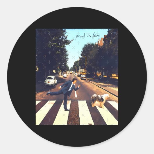 ポール・マッカートニー・ステッカー1 ラウンドシール (正面)