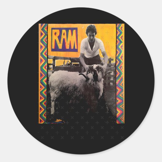 ポール・マッカートニー・ステッカー4 ラウンドシール (正面)