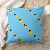 ポール・マッゲヒ「セントルシア国旗」枕 クッション (ブランケット)