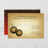 ポール ラスベガス VIP 返信｜赤 出欠カード (正面/裏面)