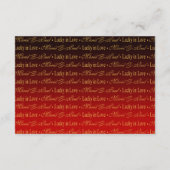 ポール ラスベガス VIP 返信｜赤 出欠カード (裏面)