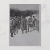 ポール・リバーズがサリバンにニュースを届ける ポストカード (正面)