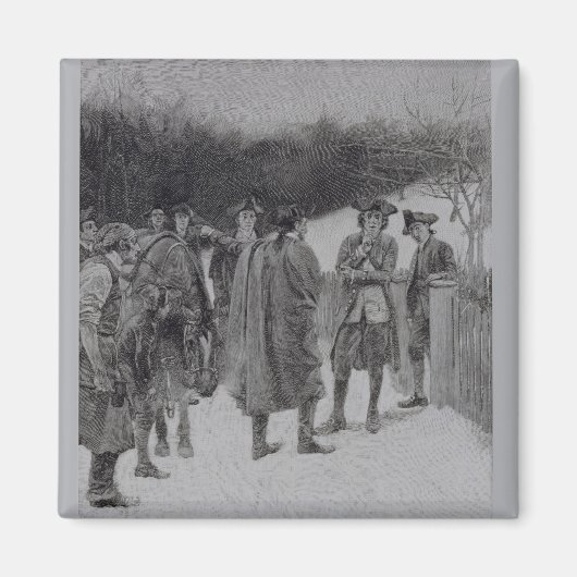 ポール・リバーズがサリバンにニュースを届ける マグネット (正面)