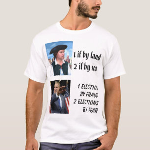 ポール・リビア、ブッシュ、1 land2によって海によって… tシャツ