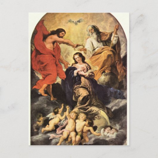 ポール・ルーベンスによるマリーの戴冠式 ポストカード (正面)