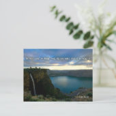 ポール・ヴァレリー感動的引用文「ウェイクアップ」 ポストカード (スタンド正面)