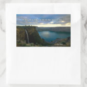 ポール・ヴァレリー感動的引用文「ウェイクアップ」 長方形シール (バッグ)