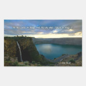 ポール・ヴァレリー感動的引用文「ウェイクアップ」 長方形シール (正面)