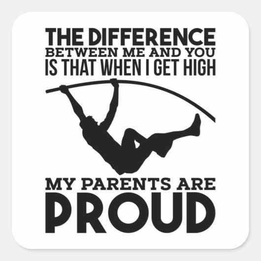 ポール・ヴォールティング・スポーツ スクエアシール (正面)