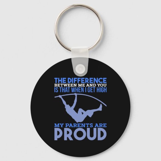 ポール・ヴォールト – 私の両親誇りを持った キーホルダー (正面)