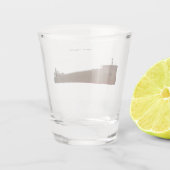 ポール・R・トレグルタがグラスを撃った ショットグラス (裏面)