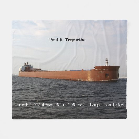 ポール・R・トレグルタ毛布 フリースブランケット (正面(横))