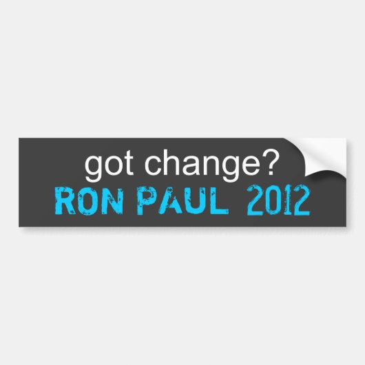 ポール、RON 2012年 バンパーステッカー (正面)