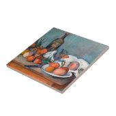 ポールCézanneのタマネギおよびボトルが付いている静物画 タイル (側面)