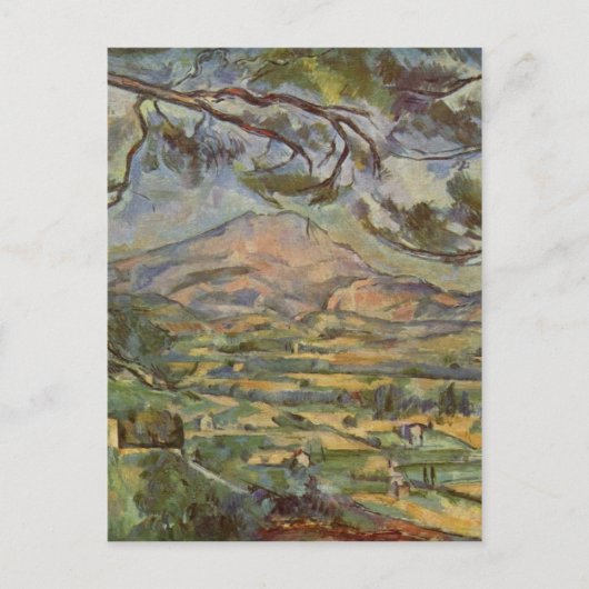 ポールCézanne著Mont Sainte-Victoire ポストカード (正面)