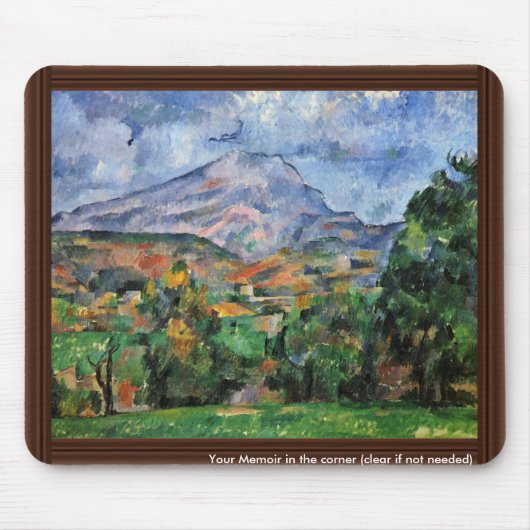 ポールCézanne著Montagne Sainte-Victoire マウスパッド (正面)